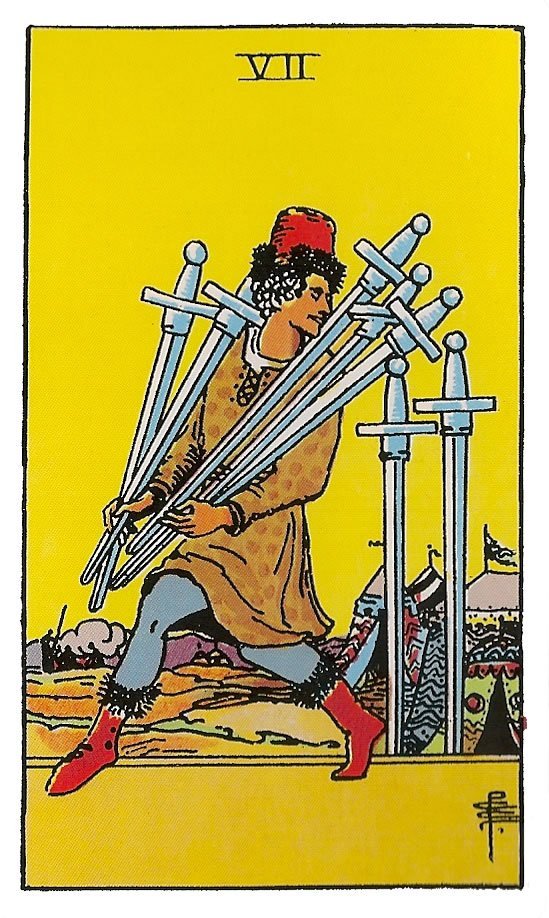 Siete de espadas