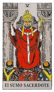 El hierofante o EL SUMO SACERDOTE