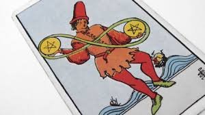 Dos de oros o Dos de Pentáculos del Tarot