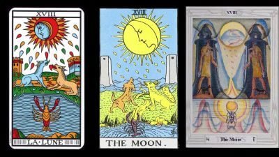 la luna carta tarot arcano